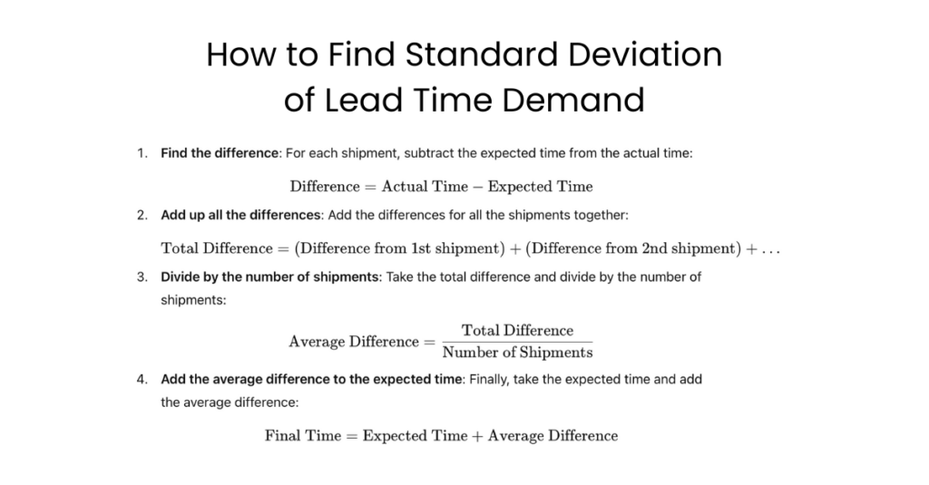 Standard Deviation Fornula