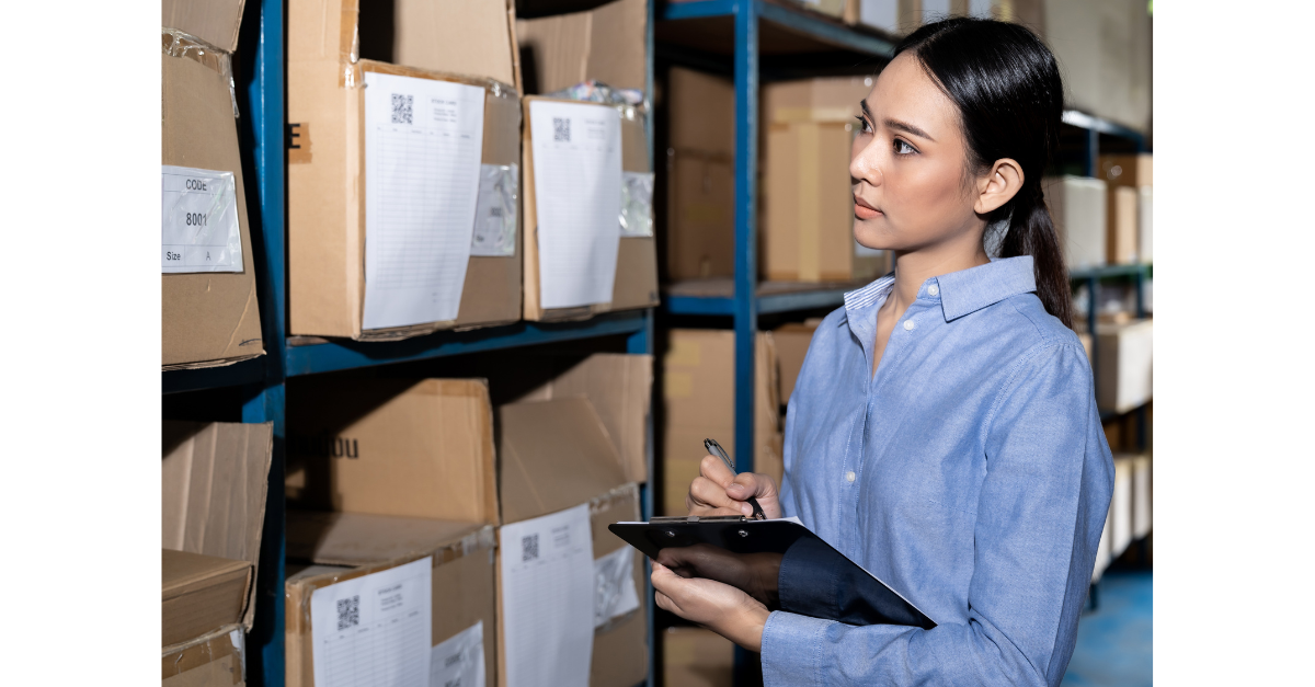 Woman Checking Safety Stock